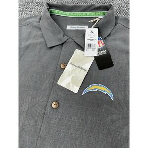Los Angeles Chargers Tommy Bahama NFL Men's XXL IslandZone Hawaiian Camp Shirt